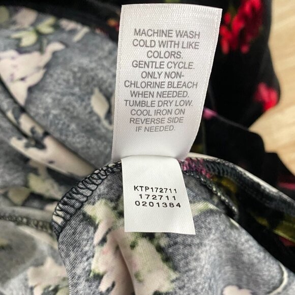 J. Jill Top Women's Large Velvet Floral Print Multicolored‎ - Picture 7 of 7